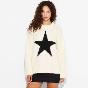 Wild Fable Cream Sweater with Black Star